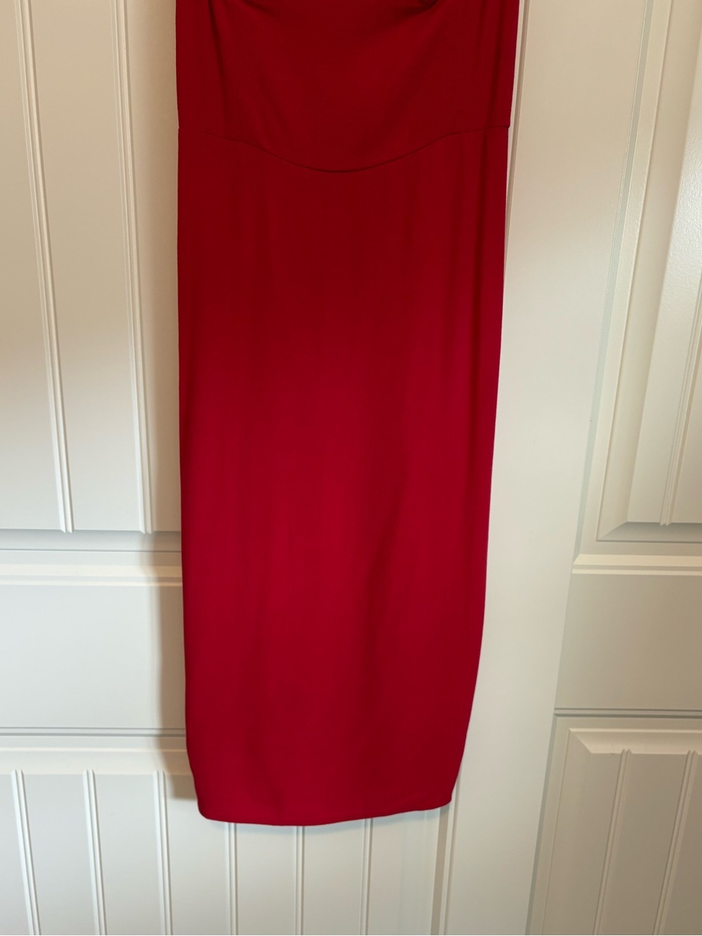 Reformation Isabel Sheath Dress in red cherry midi size 4 - Picture 4 of 10
